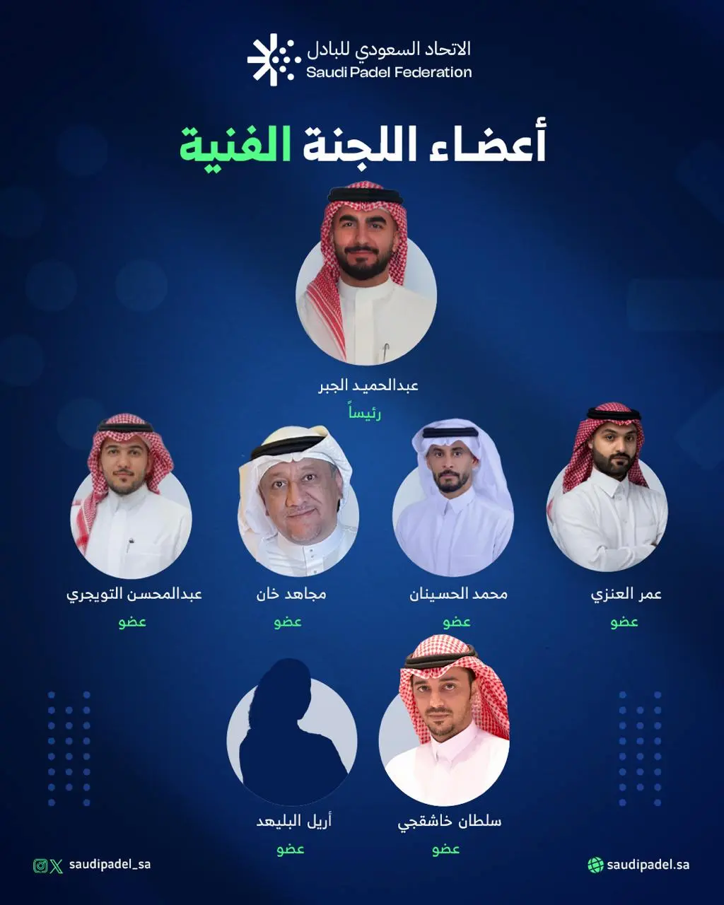 يعلن الاتحاد السعودي للبادل عن تشكيل اللجنة الفنية، لتتولى المهام التالية
